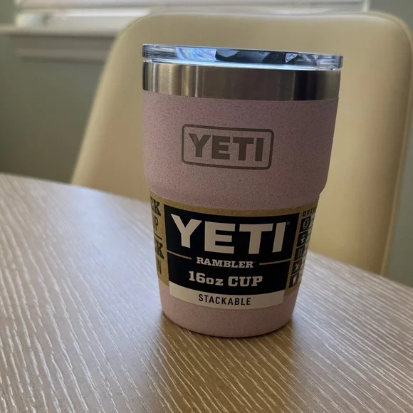 YETI Rambler Stackable 16oz Cherry Blossom Cup Mug Travel Cup Limited Edition - Picture 5 of 14